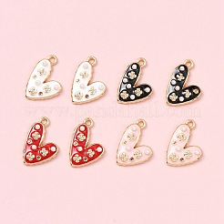 8шт 4 цвета сплава эмалевые подвески&nbsp;ENAM-FS0001-63