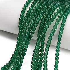 Натуральные бусины из зеленого оникса и агата (окрашенные и нагретые)&nbsp;G-C262-B06-4mm