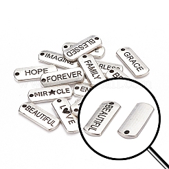 18шт 18 стиля прямоугольные подвески из сплава в тибетском стиле&nbsp;TIBEP-YW0001-34AS