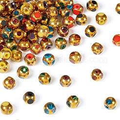 140шт 7 цвета гальванические стеклянные бусины&nbsp;GLAA-TA0002-65