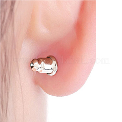 100 пара латунных гаек-ушей&nbsp;KK-CN0003-28