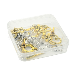 8 стиль застежек из сплава в тибетском стиле&nbsp;FIND-FS0002-43