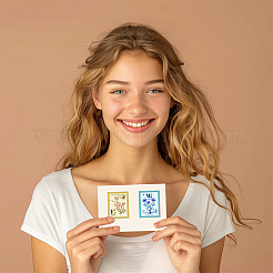 ПВХ пластиковые прозрачные штампы&nbsp;DIY-WH0631-0656