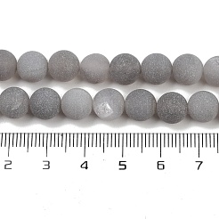 Натуральный druzy агатовые бусы пряди&nbsp;G-NH0024-A02-8mm