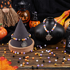 Тема Хэллоуин 1500 шт 5 цвета непрозрачные акриловые бусины&nbsp;MACR-SP0001-01A-02