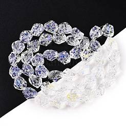 Стеклянные бусины с гальваническим покрытием &nbsp;EGLA-N012-08C