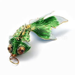 Латунные перегородчатые подвески&nbsp;KK-P251-A04-G