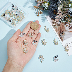 30шт 3 цвета сплава эмалевые подвески&nbsp;FIND-ME0002-09