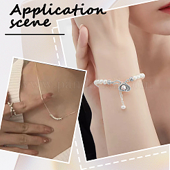 30 шт. пончик 925 бусины-разделители из стерлингового серебра&nbsp;STER-BBC0005-43S