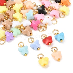 50 шт. непрозрачных акриловых подвесок в виде бабочек&nbsp;PALLOY-YW00148