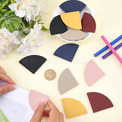 12 шт. 6-х цветные закладки для книг из искусственной кожи&nbsp;AJEW-CL0002-09