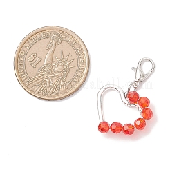 Подвесные украшения из сплава и стекла&nbsp;HJEW-JM04591