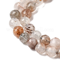 Нити бусин из рутилированного кварца из натурального черного золота&nbsp;G-D359-A02-6mm