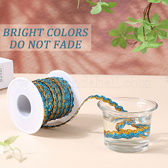 1 шт. блестящие волнистые полиэстеровые ленты&nbsp;OCOR-GF0002-99B