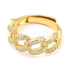 Регулируемое кольцо из кубического циркония&nbsp;RJEW-Q781-16G-08