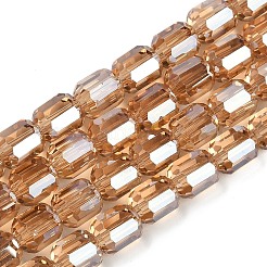 Стеклянные бусины с гальваническим покрытием &nbsp;GLAA-G112-07