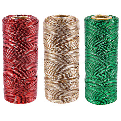 3 рулон полиэстеровых шнуров 3 цветов&nbsp;OCOR-CP0001-25B