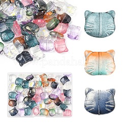 50шт 10 цвета стеклянные бусины&nbsp;GLAA-YW0004-26