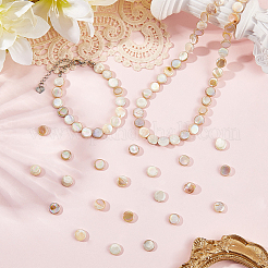 4 нити гальванизированных натуральных пресноводных ракушек&nbsp;SHEL-SC0001-78