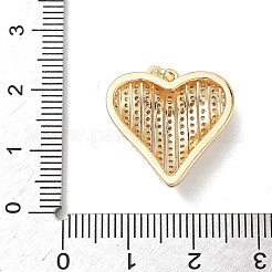 Латунные микропаве прозрачные подвески с фианитом&nbsp;KK-L254-07P