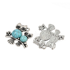 Подвески из искусственной бирюзы из смолы&nbsp;FIND-C068-23AS