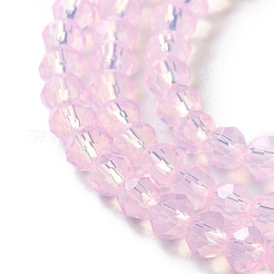 Запекание окрашенные прозрачные стеклянные бусины нити&nbsp;X-DGLA-A034-J4MM-D09