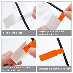 20 лист 10-х цветных самоклеящихся этикеток из ПВХ для идентификации кабеля&nbsp;DIY-CP0007-31