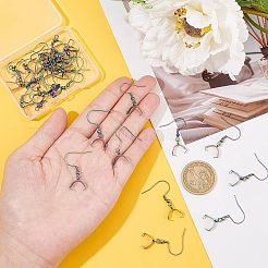 30 шт. крючки для сережек из нержавеющей стали 304 радужного цвета&nbsp;STAS-UN0034-26