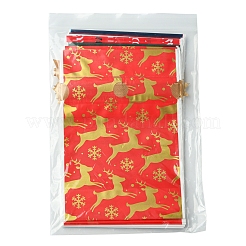 18 шт. 9 стиля рождественской тематики пластиковые упаковочные мешочки сумки на шнурке ABAG-FS0001-04
