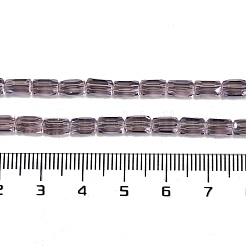 Стеклянные бусины с гальваническим покрытием &nbsp;GLAA-Q101-02A-PL01