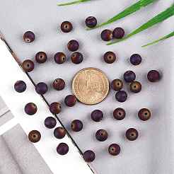 Гальванические естественно агат бисера пряди круглый&nbsp;G-AR0002-53