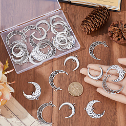 60 шт. 3 стиля тибетский стиль сплав 2-петлевые соединительные подвески&nbsp;FIND-SC0007-55