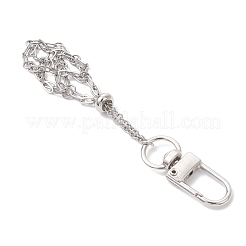 Подвесной мешочек из нержавеющей стали 304 в технике макраме с пустым держателем для камней&nbsp;HJEW-JM04379-02