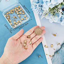 30 шт. ионное покрытие (IP) 304 нержавеющая сталь гвоздики фурнитура для сережек&nbsp;STAS-BBC0008-87