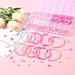 Набор для самостоятельного изготовления украшений в розовой цветовой гамме&nbsp;DIY-FS0008-78