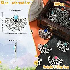 30шт подвески из смолы с имитацией бирюзы&nbsp;RESI-CJ0003-68