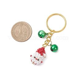 Стеклянные брелоки с Санта-Клаусом KEYC-MZ00054