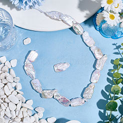 1 нить натуральных бусин из жемчуга Кеши&nbsp;PEAR-PA0001-04