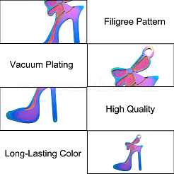 Ионное покрытие (ip) 304 нержавеющая сталь шпильки филигранные подвески&nbsp;STAS-R102-03