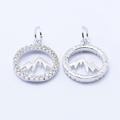 Кулоны из экологически чистой латуни с микропаве и кубическим цирконием&nbsp;X-KK-P133-12P-NR