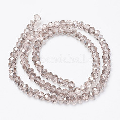 Гальванизируйте прозрачное стекло бисер нитей&nbsp;EGLA-A034-T4mm-E09