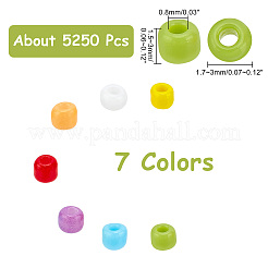 Набор стеклянных круглых бусин&nbsp;SEED-WH0002-03