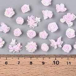 Кабошоны из светящейся цветочной смолы&nbsp;CRES-T025-10C