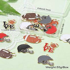 Подвески из сплава эмали 16шт 8 стиля&nbsp;ENAM-CJ0005-79