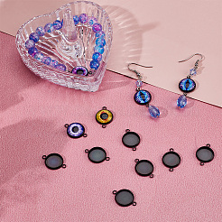 40 шт. коннектор-кабошон из нержавеющей стали&nbsp;STAS-BBC0006-78B