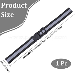 1 шт. светоотражающий полиэстеровый эластичный поясной ремень&nbsp;AJEW-CN0005-26C