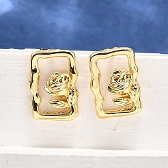 Латунь серьги&nbsp;LS-EJEW-G432-01G