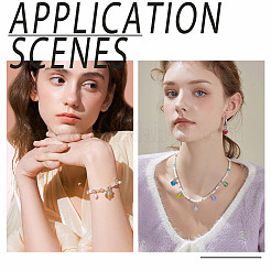 120шт 8 цвета стеклянные подвески&nbsp;PALLOY-HY00099