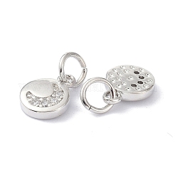 Латунные микро проложить кубического циркония подвески&nbsp;ZIRC-C022-23P