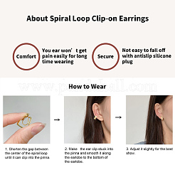 Латунные клипсы серьги выводы&nbsp;KK-D060-03P-02